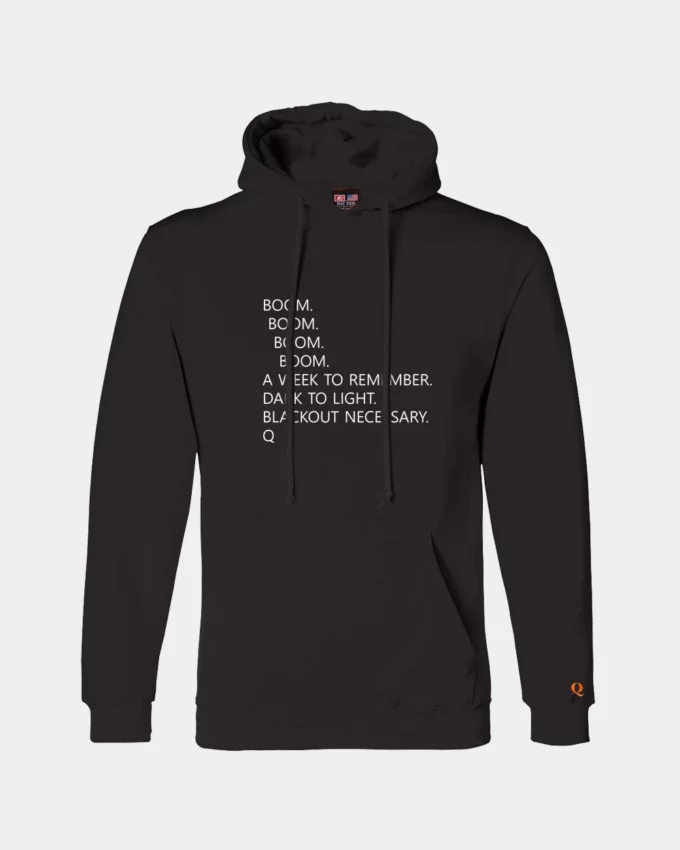 Boom Q Political Meme Hoodie Black