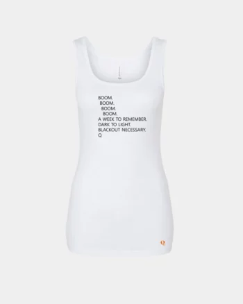 Q Boom Political Meme Tank Top Made In America White Women's
