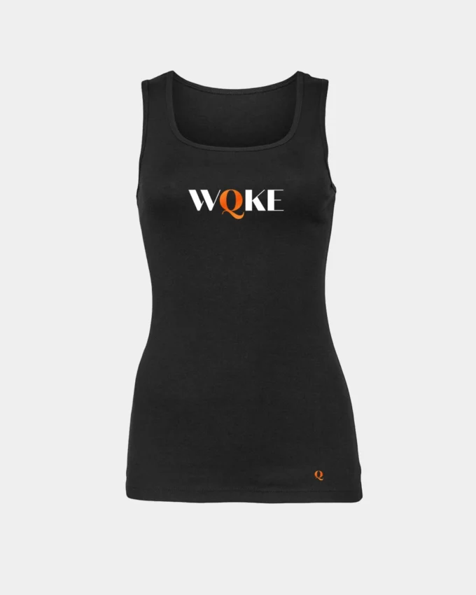 WQKE Tank Top Made In America Black Women's