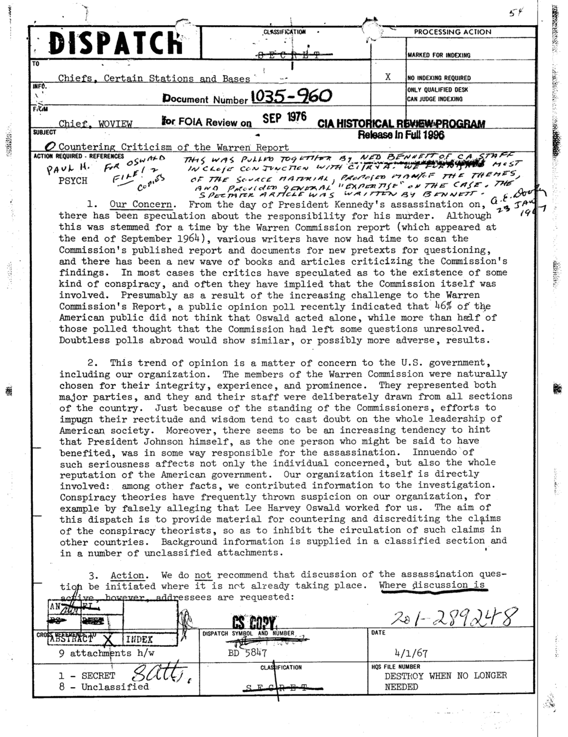 CIA Coined and Weaponized The Label “Conspiracy Theory”