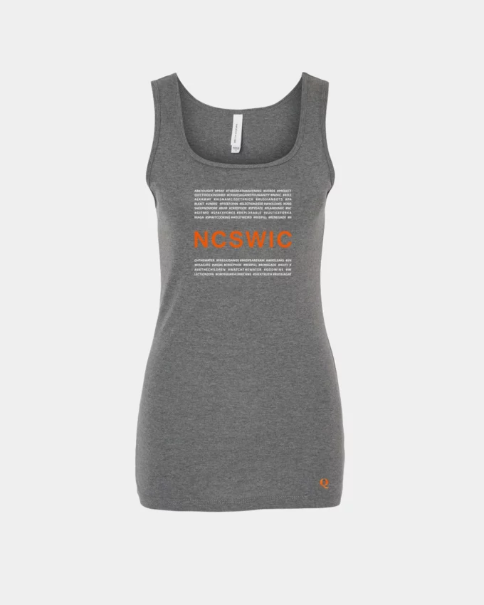 NCSWIC Political Meme Tank Top Made In America Women's Gray
