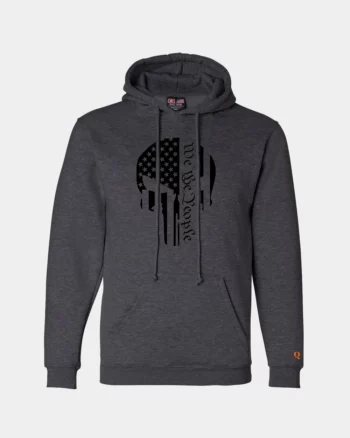Punisher Skull Hoodie We The People Men's Black On Gray
