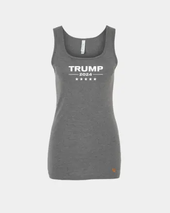 Trump 2024 Political Tank Top Womens Gray